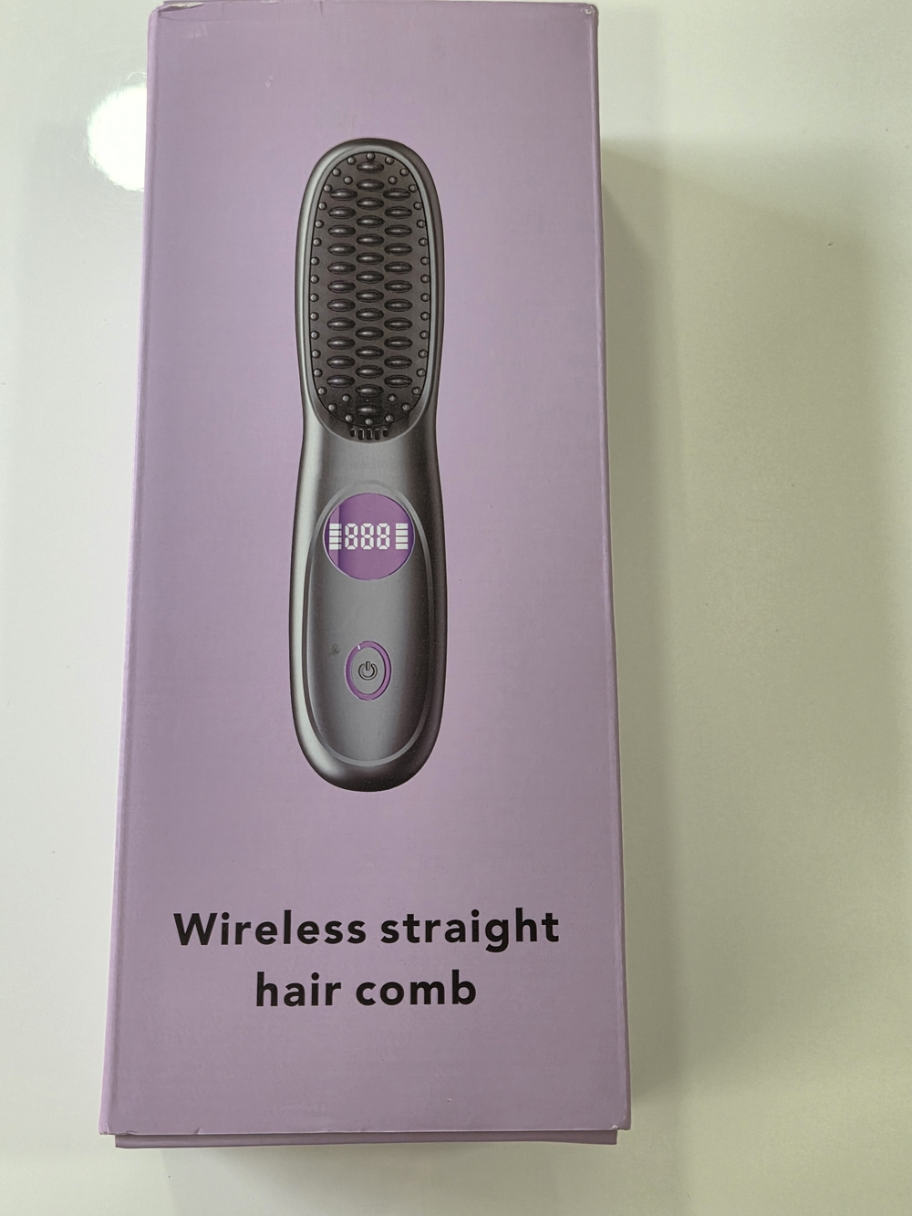 Wireless Straight Hair Comb - Purple